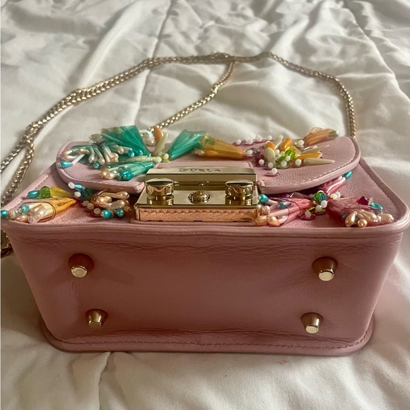 NWT FURLA PINK METROPOLIS CLIVIA MINI CROSSBODY - Picture 2 of 6